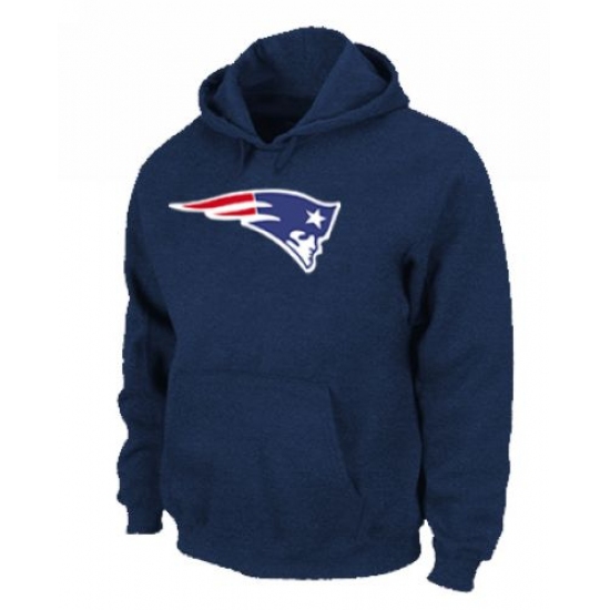 NFL Mens Nike New England Patriots Logo Pullover Hoodie Navy