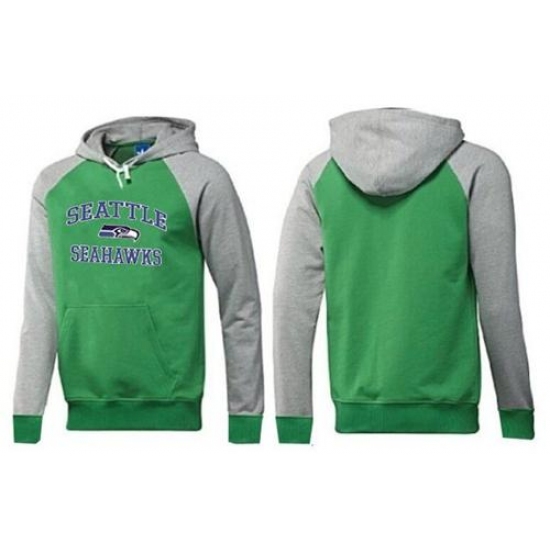 NFL Mens Nike Seattle Seahawks Heart Soul Pullover Hoodie GreenGrey