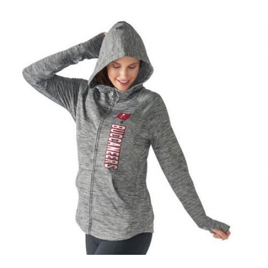 NFL Tampa Bay Buccaneers G III 4Her by Carl Banks Womens Recovery Full Zip Hoodie Gray