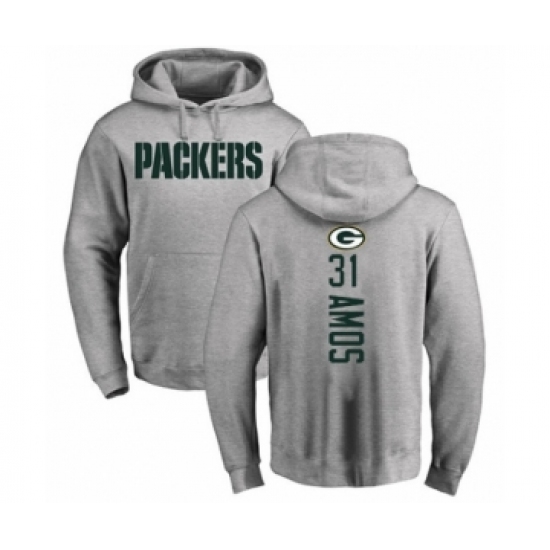 Football Green Bay Packers 31 Adrian Amos Ash Backer Hoodie