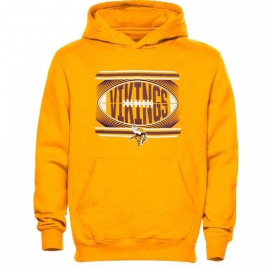 NFL Minnesota Vikings Meshed Fleece Hoodie Gold