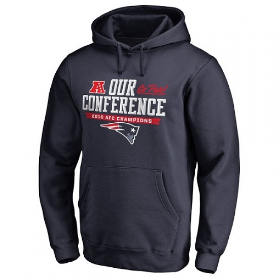 NFL Mens New England Patriots Pro Line by Fanatics Branded Navy 2016 AFC Conference Champions Big Ta