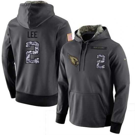 NFL Mens Nike Arizona Cardinals 2 Andy Lee Stitched Black Anthracite Salute to Service Player Perfor