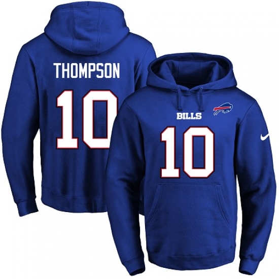 NFL Mens Nike Buffalo Bills 10 Deonte Thompson Royal Blue Name Number Pullover Hoodie