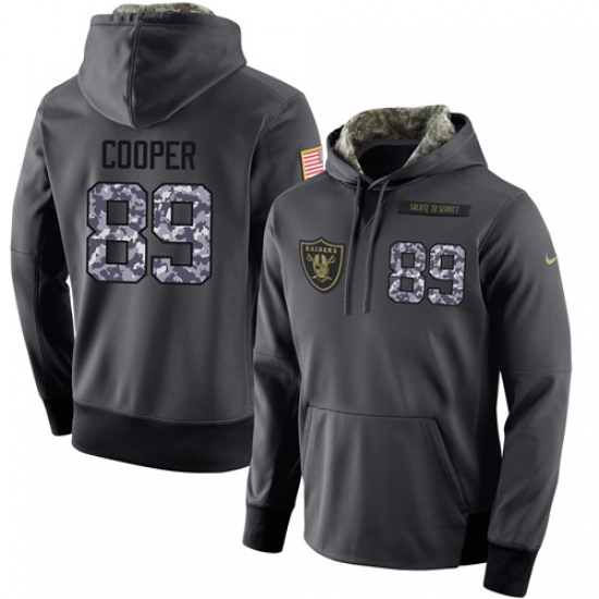 NFL Nike Oakland Raiders 89 Amari Cooper Stitched Black Anthracite Salute to Service Player Performa