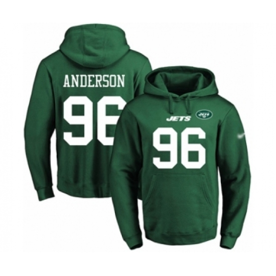 Football Mens New York Jets 96 Henry Anderson Green Name Number 