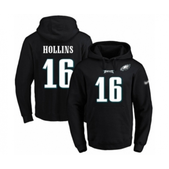 Football Mens Philadelphia Eagles 16 Mack Hollins Black Name Num