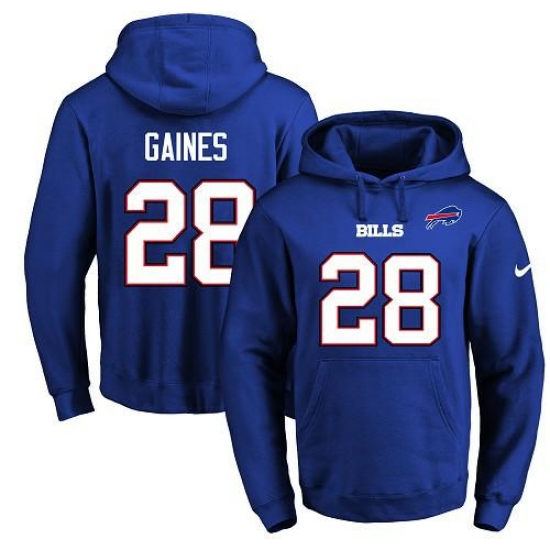 NFL Mens Nike Buffalo Bills 28 EJ Gaines Royal Blue Name Number 