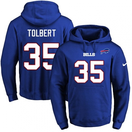 NFL Mens Nike Buffalo Bills 35 Mike Tolbert Royal Blue Name Numb