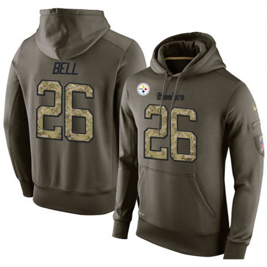 NFL Nike Pittsburgh Steelers 26 LeVeon Bell Green Salute To Serv