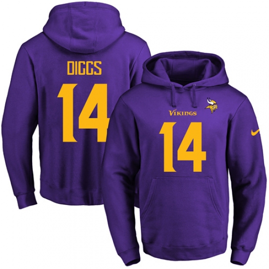 NFL Mens Nike Minnesota Vikings 14 Stefon Diggs PurpleGold No Na