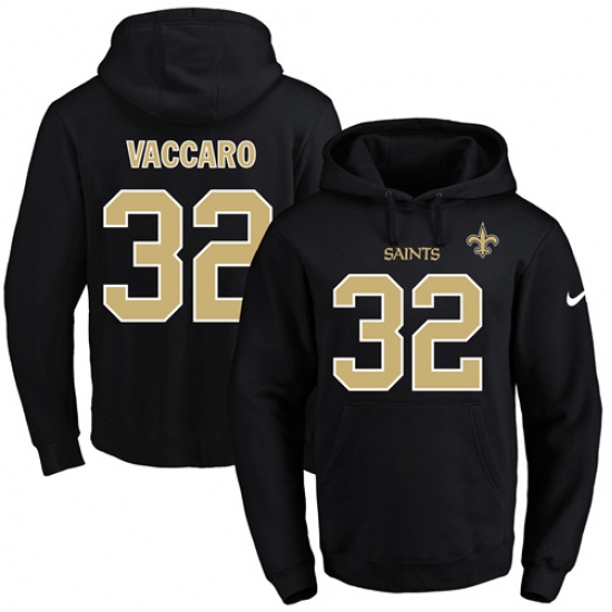 NFL Mens Nike New Orleans Saints 32 Kenny Vaccaro Black Name Num