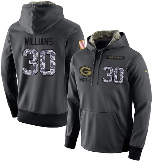 NFL Mens Nike Green Bay Packers 30 Jamaal Williams Stitched Blac