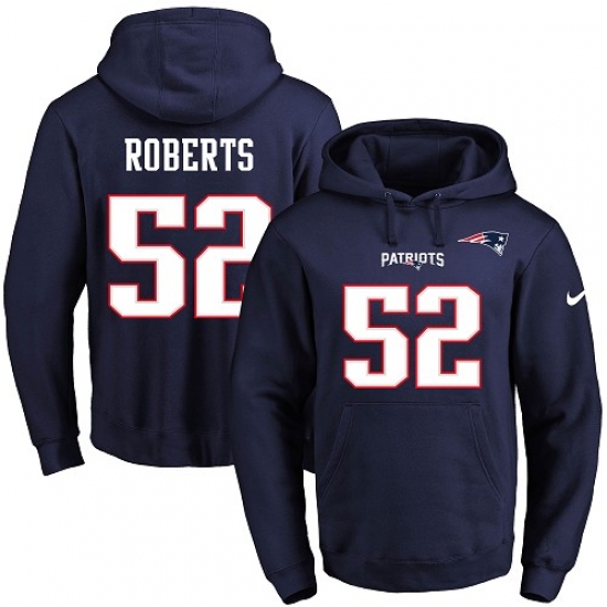 NFL Mens Nike New England Patriots 52 Elandon Roberts Navy Blue 