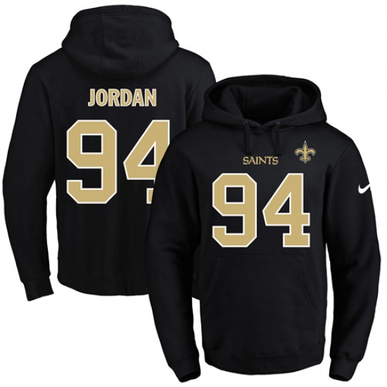 NFL Mens Nike New Orleans Saints 94 Cameron Jordan Black Name Nu