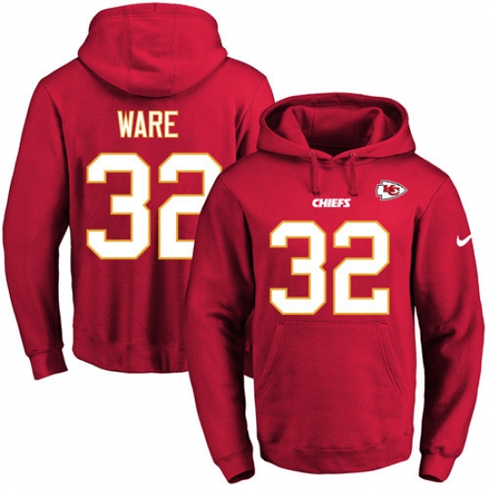 NFL Mens Nike Kansas City Chiefs 32 Spencer Ware Red Name Number