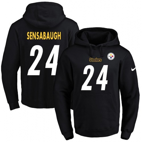 NFL Mens Nike Pittsburgh Steelers 24 Coty Sensabaugh Black Name 