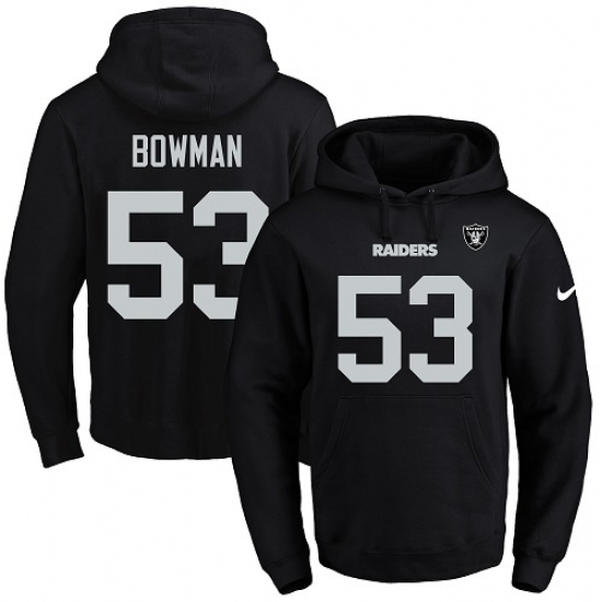 NFL Mens Nike Oakland Raiders 53 NaVorro Bowman Black Name Numbe