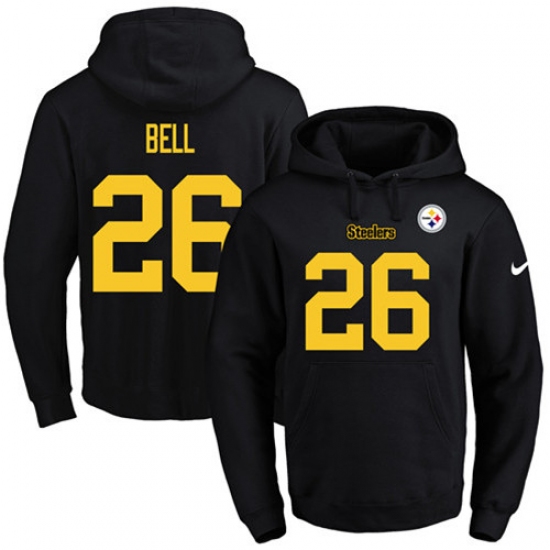 NFL Mens Nike Pittsburgh Steelers 26 LeVeon Bell BlackGold No Na