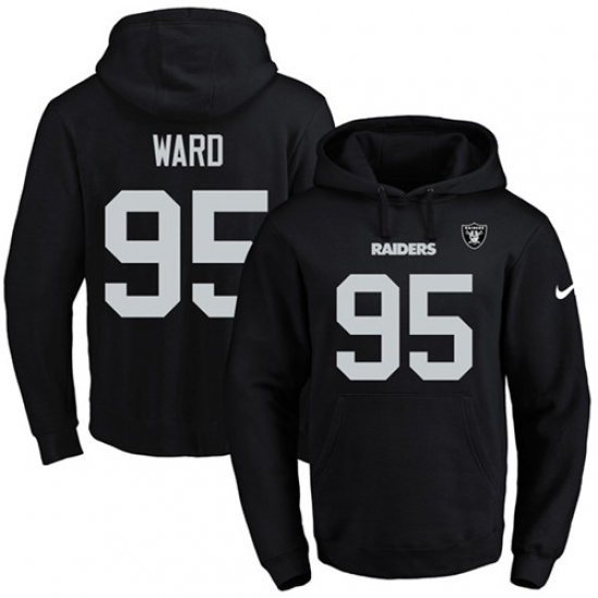NFL Mens Nike Oakland Raiders 95 Jihad Ward Black Name Number Pu