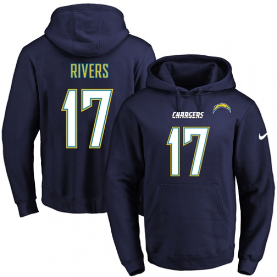 NFL Mens Nike Los Angeles Chargers 17 Philip Rivers Navy Blue Na