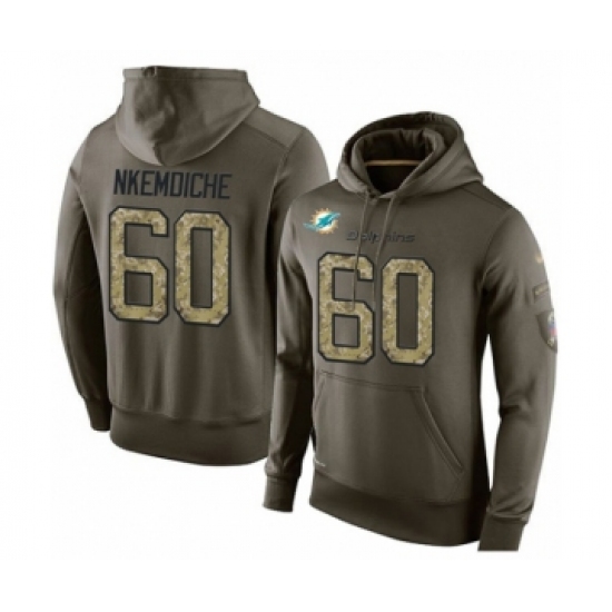 Football Miami Dolphins 60 Robert Nkemdiche Green Salute To Serv