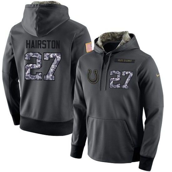 NFL Mens Nike Indianapolis Colts 27 Nate Hairston Stitched Black Anthracite Salute to Service Player