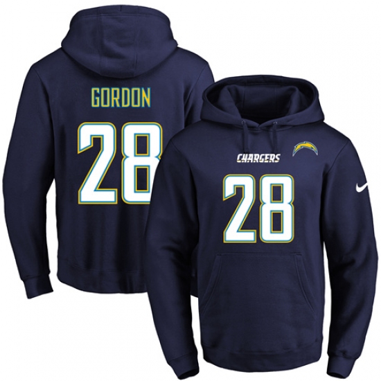 NFL Mens Nike Los Angeles Chargers 28 Melvin Gordon Navy Blue Na