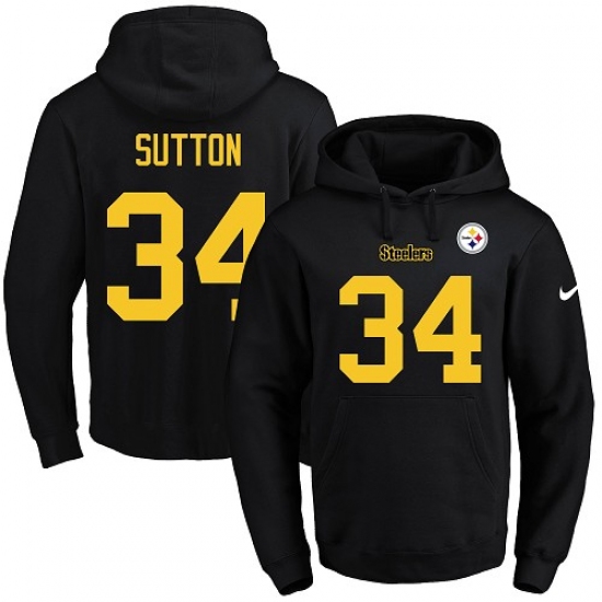 NFL Mens Nike Pittsburgh Steelers 34 Cameron Sutton BlackGold No