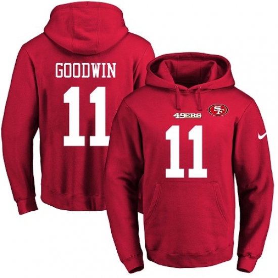 NFL Mens Nike San Francisco 49ers 11 Marquise Goodwin Red Name N