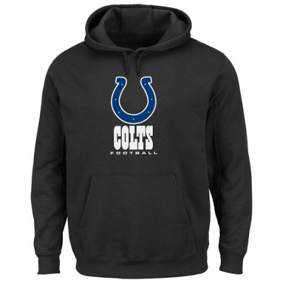 NFL Mens Indianapolis Colts Black Critical Victory Pullover Hood