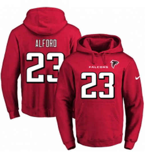 NFL Mens Nike Atlanta Falcons 23 Robert Alford Red Name Number P