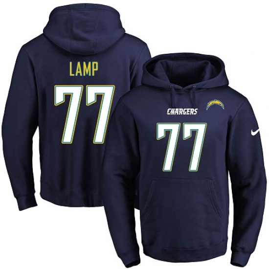 NFL Mens Nike Los Angeles Chargers 77 Forrest Lamp Navy Blue Nam