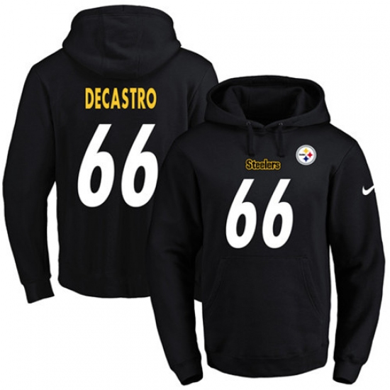 NFL Mens Nike Pittsburgh Steelers 66 David DeCastro Black Name N