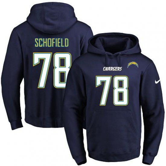 NFL Mens Nike Los Angeles Chargers 78 Michael Schofield Navy Blu