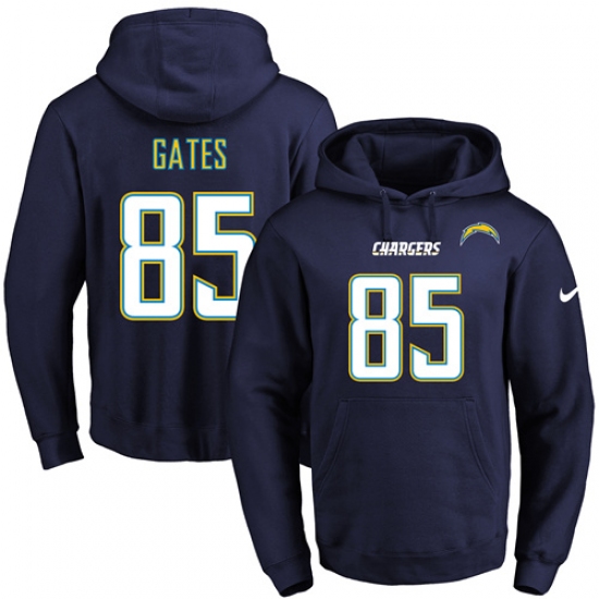 NFL Mens Nike Los Angeles Chargers 85 Antonio Gates Navy Blue Na