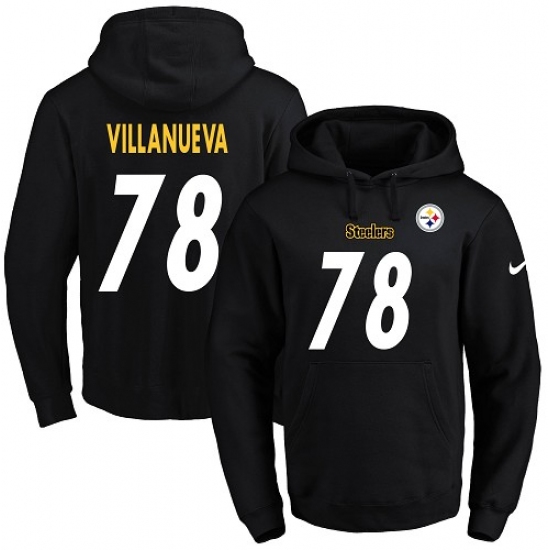 NFL Mens Nike Pittsburgh Steelers 78 Alejandro Villanueva Black 