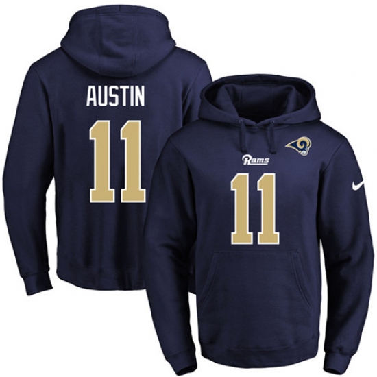 NFL Mens Nike Los Angeles Rams 11 Tavon Austin Navy Blue Name Nu