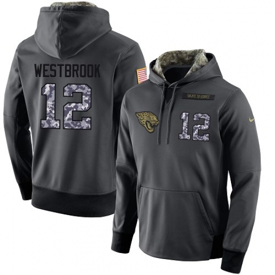 NFL Mens Nike Jacksonville Jaguars 12 Dede Westbrook Stitched Black Anthracite Salute to Service Pla