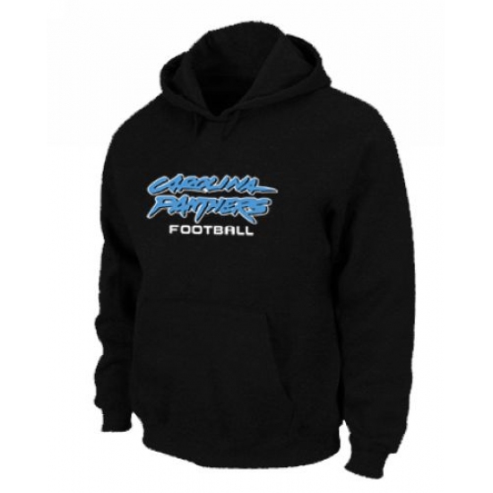 NFL Mens Nike Carolina Panthers Font Pullover Hoodie Black