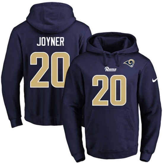 NFL Mens Nike Los Angeles Rams 20 Lamarcus Joyner Navy Blue Name