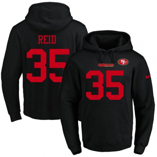NFL Mens Nike San Francisco 49ers 35 Eric Reid Black Name Number
