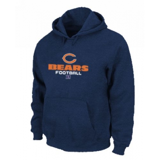 NFL Mens Nike Chicago Bears Critical Victory Pullover Hoodie Blu