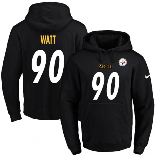 NFL Mens Nike Pittsburgh Steelers 90 T J Watt Black Name Number 