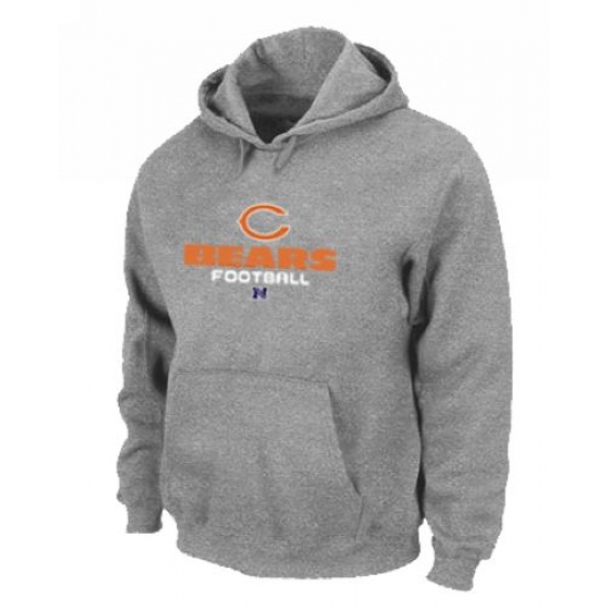 NFL Mens Nike Chicago Bears Critical Victory Pullover Hoodie Grey