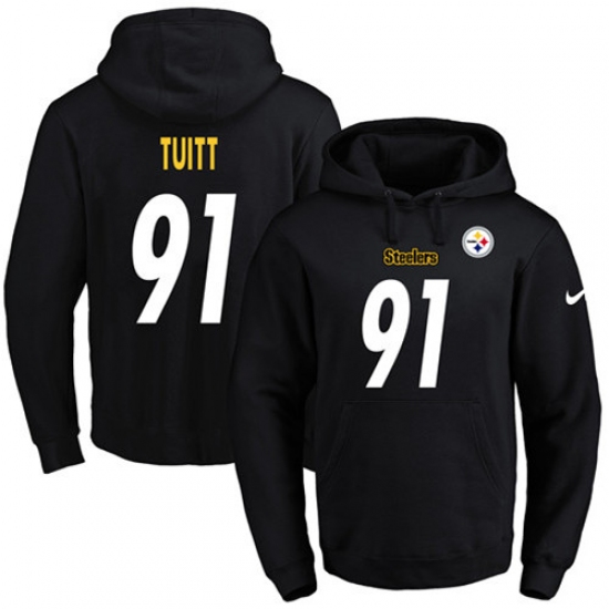 NFL Mens Nike Pittsburgh Steelers 91 Stephon Tuitt Black Name Nu