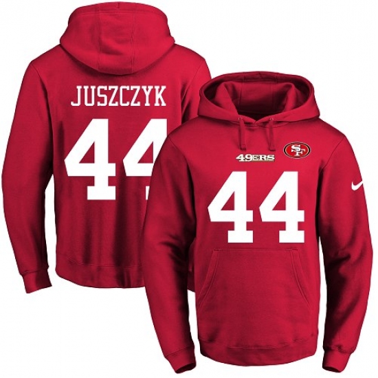 NFL Mens Nike San Francisco 49ers 44 Kyle Juszczyk Red Name Numb