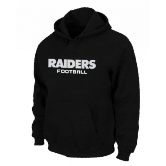 NFL Mens Nike Oakland Raiders Font Pullover Hoodie Black