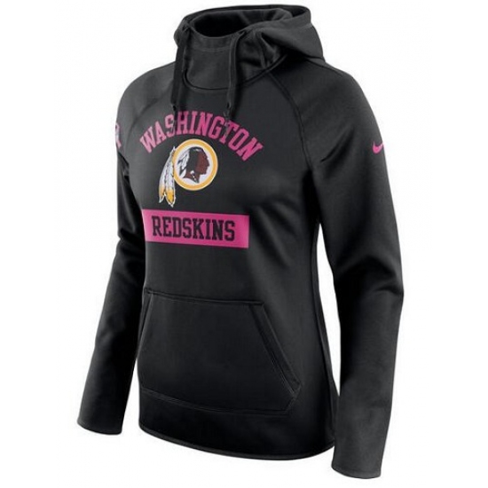 NFL Washington Redskins Nike Womens Breast Cancer Awareness Circuit Performance Pullover Hoodie Blac