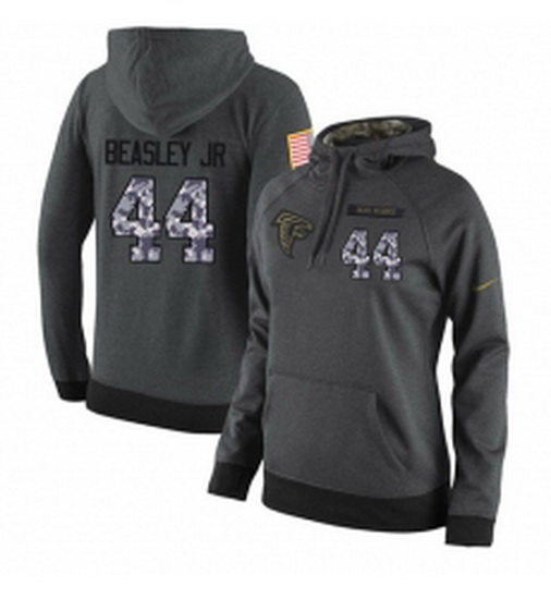 NFL Womens Nike Atlanta Falcons 44 Vic Beasley Stitched Black Anthracite Salute to Service Player Pe